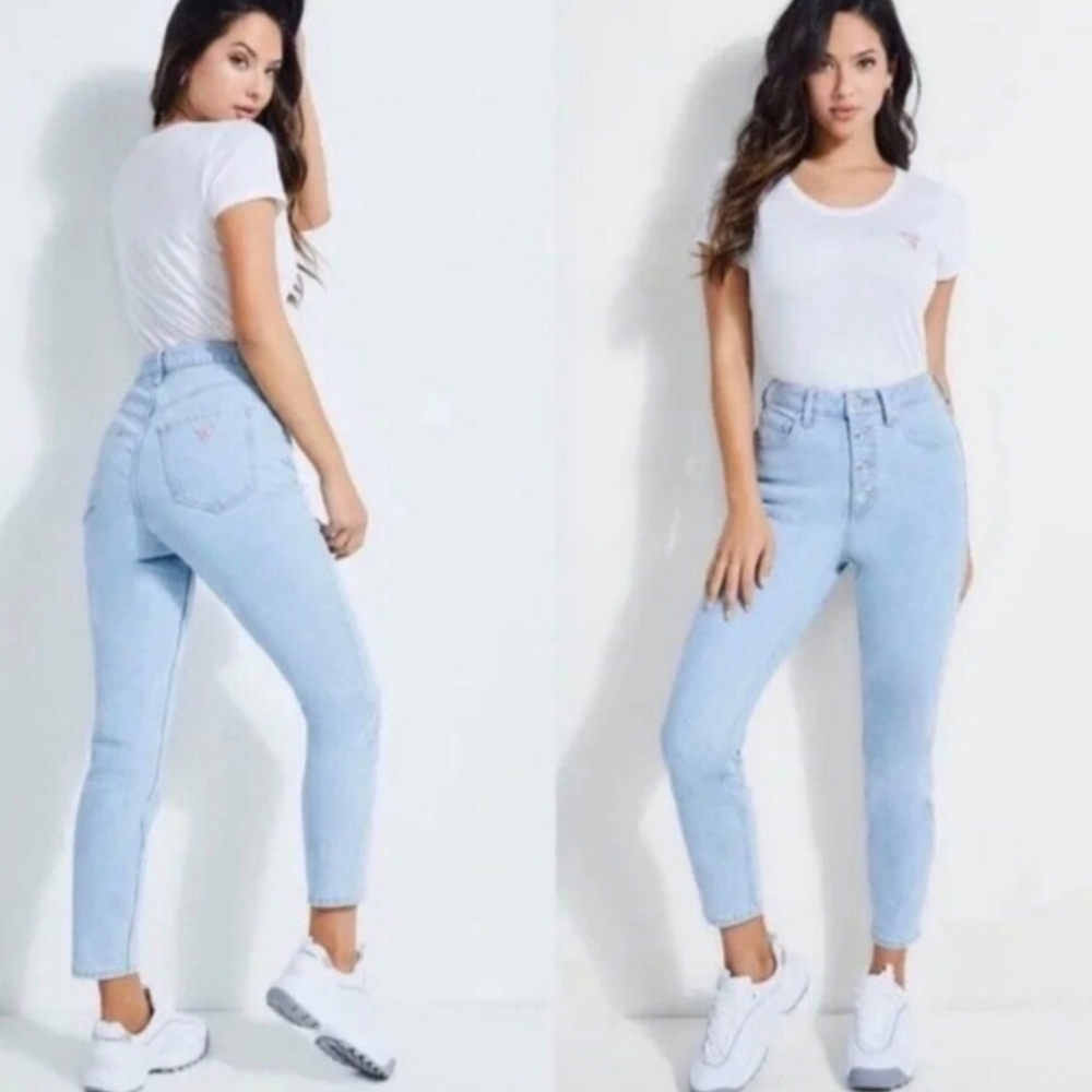 Vintage Guess 90s skinny light wash jeans